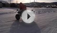 Квадроцикл Ирбис 200 по снегу